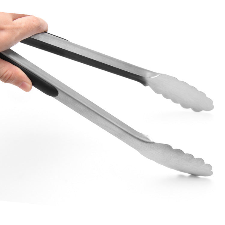 Pinze per barbecue personalizzate in acciaio inox e silicone - extra lunghe, con incisione individuale