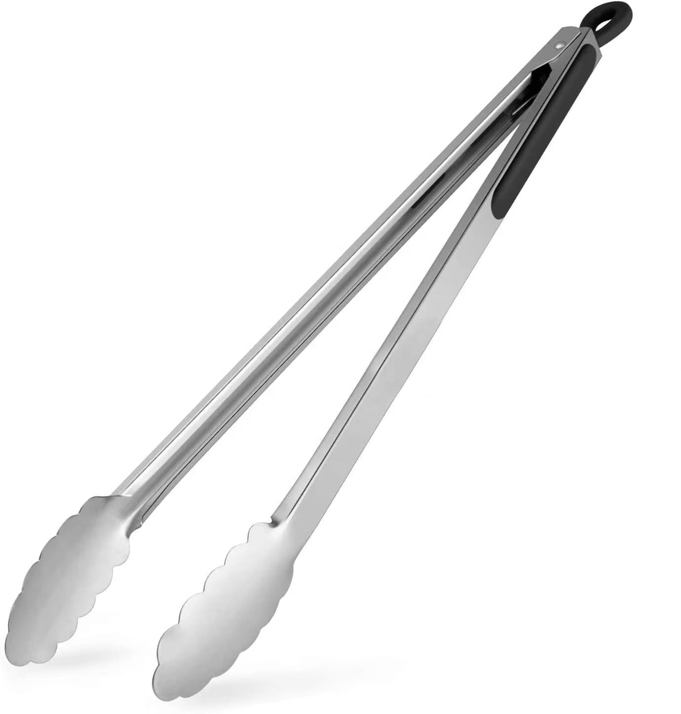 Pinze per barbecue personalizzate in acciaio inox e silicone - extra lunghe, con incisione individuale