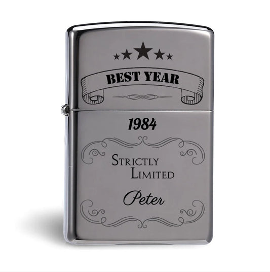 Accendino da tempesta inciso personalizzato. Nome e frase, incisione personalizzata