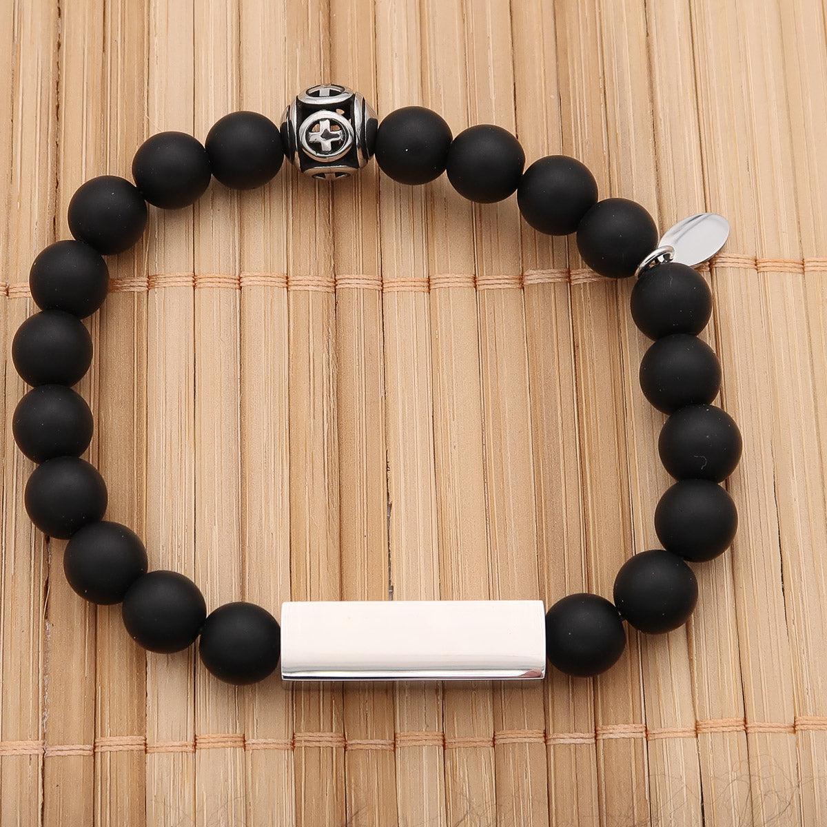 Armband "Pearl & Bar" mit bis zu vier Namen graviert