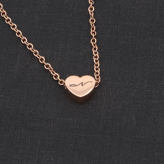 Herz Kette "Love" mit Gravur von Initialen